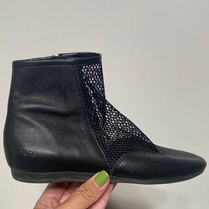 Arche Lameto Ankle Mesh and Leather Booties Made in France